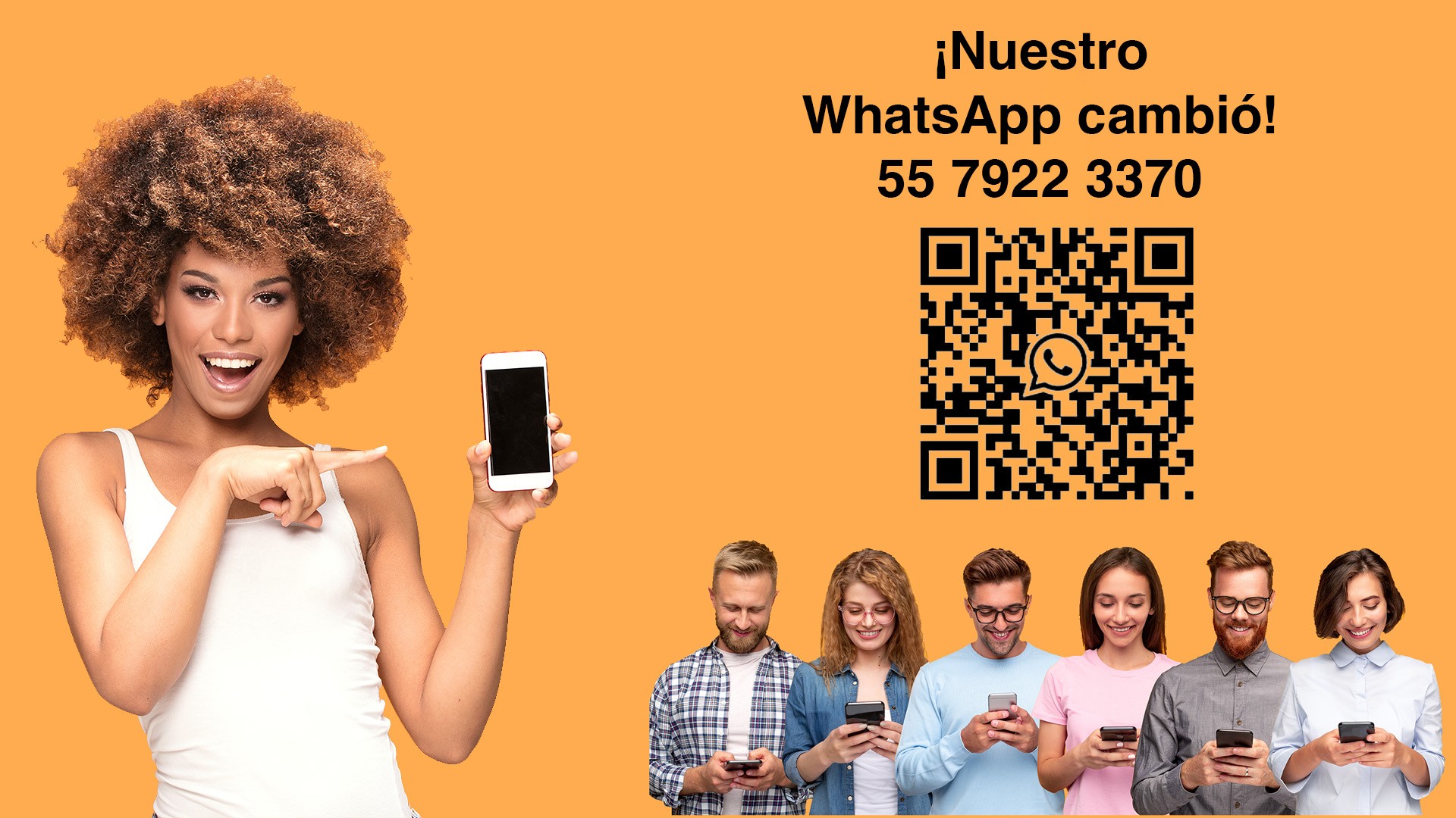 Nuevo número de WhatsApp 55 7922 3370