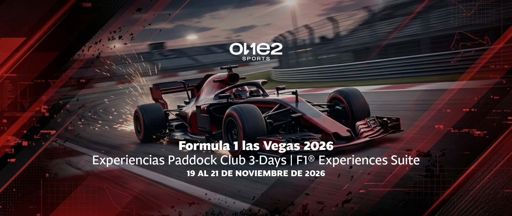 F1 las Vegas 2026 - Experiencias Paddock Club 3-Days | F1® Experiences Suite