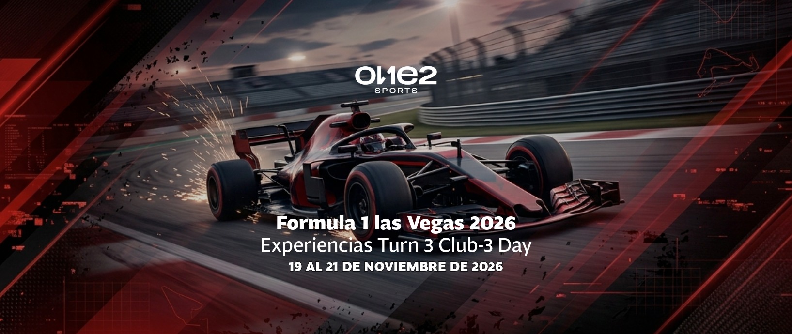 F1 las Vegas 2026 - Experiencias Turn 3 Club-3 Day